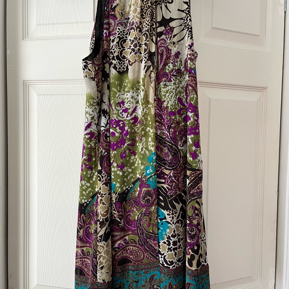 Colorful Paisley Maxi Dress